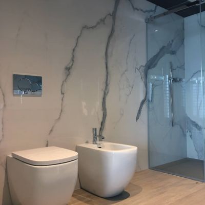 Rivestimento Marmo Bianco Statuario Lucido